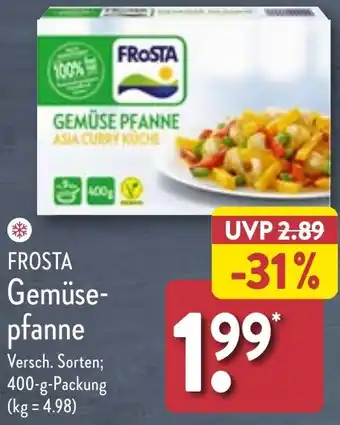 Aldi Nord FROSTA Gemüsepfanne 400 g Packung Angebot