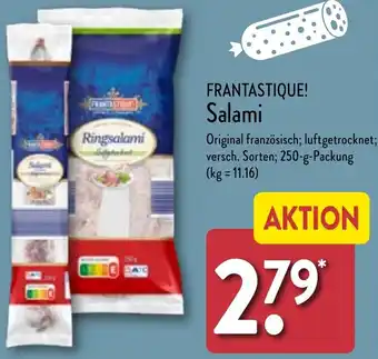 Aldi Nord FRANTASTIQUE! Salami 250 g Packung Angebot