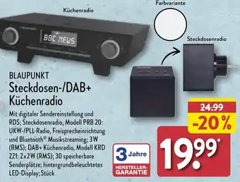 Aldi Nord BLAUPUNKT Steckdosen-/DAB+ Küchenradio Angebot