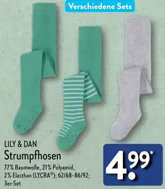 Aldi Nord LILY & DAN Strumpfhosen Angebot