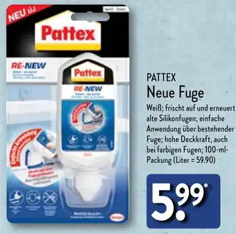 Aldi Nord PATTEX Neue Fuge 100 ml Packung Angebot