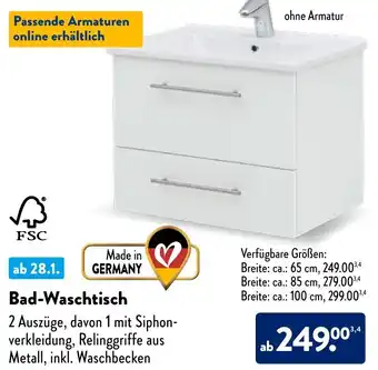 Aldi Nord Bad-Waschtisch Angebot