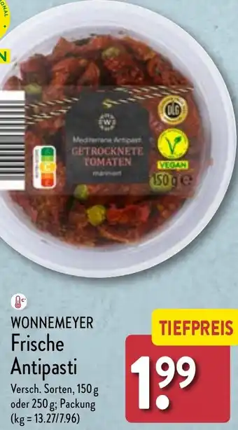 Aldi Nord WONNEMEYER Frische Antipasti 150 g oder 250 g Angebot