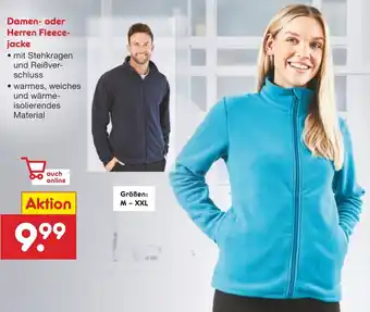 Netto Marken-Discount Damen oder Herren Fleecejacke Angebot