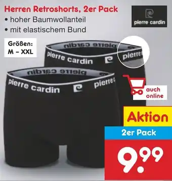 Netto Marken-Discount pierre cardin Herren Retroshorts, 2er Pack Angebot