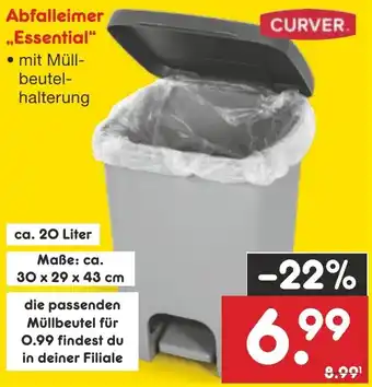 Netto Marken-Discount CURVER Abfalleimer ,,Essential" Angebot