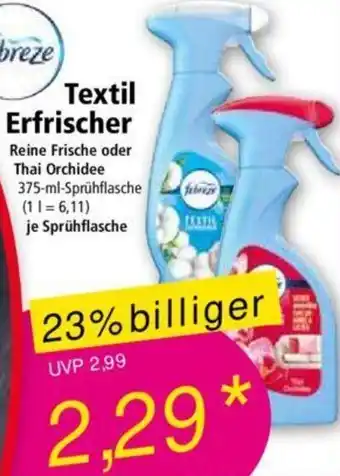 Norma febreze Textil Erfrischer 375 ml Angebot