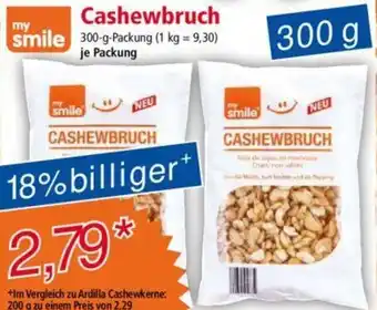 Norma my smile Cashewbruch 300 g Packung Angebot