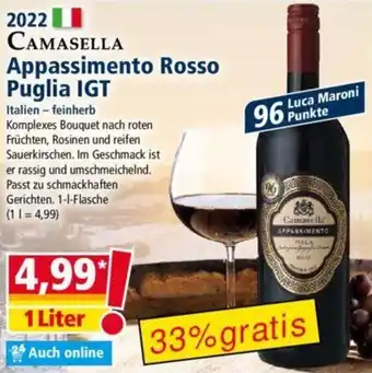 Norma 2022 CAMASELLA Appassimento Rosso Puglia IGT 1 Liter Angebot