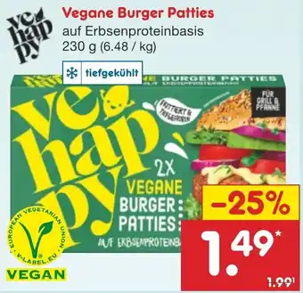 Netto Marken-Discount vehappy Vegane Burger Patties 230 g Angebot