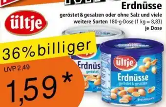 Norma ültje Erdnüsse 180 g Dose Angebot