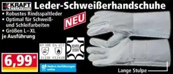 Norma KRAFT WERKZEUGE Leder-Schweißerhandschuhe Angebot