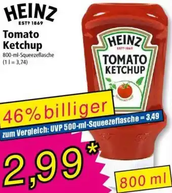 Norma HEINZ Tomato Ketchup 800 ml Angebot