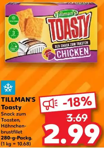 Kaufland TILLMAN'S Toasty 280 g Packg. Angebot