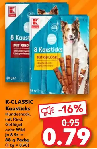 Kaufland K-CLASSIC Kausticks 88-g-Packg. Angebot