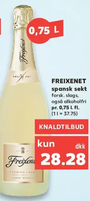 Kaufland FREIXENET spansk sekt 0,75 l Fl. Angebot