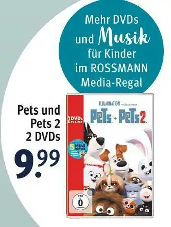 Rossmann Pets und pets 2 2 dvds Angebot