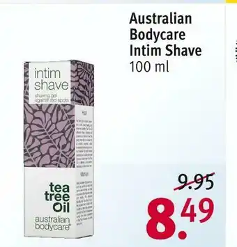 Rossmann Australian bodycare intim shave Angebot