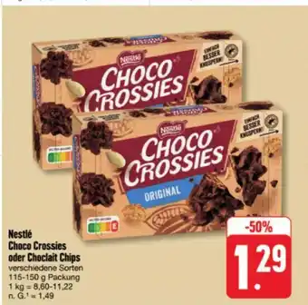 nah & gut Nestlé Choco Crossies oder Choclait Chips verschiedene Sorten 115-150 g Angebot