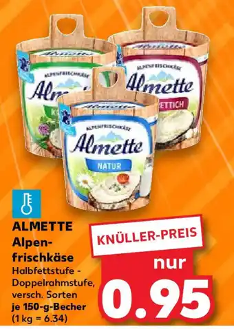 Kaufland ALMETTE Alpen-frischkäse 150-g-Becher Angebot