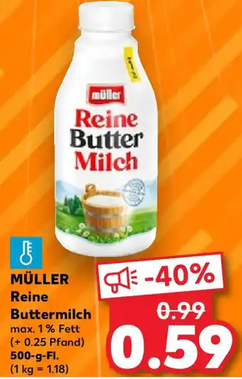 Kaufland MÜLLER Reine Buttermilc 500-g-Fl. Angebot