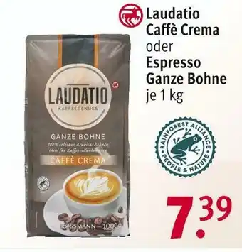 Rossmann Laudatio caffè crema oder espresso ganze bohne Angebot