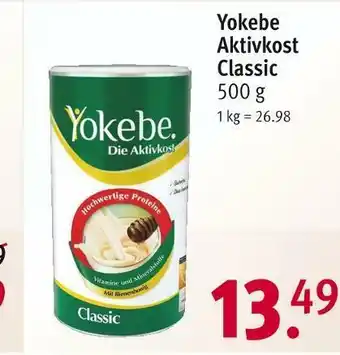 Rossmann Yokebe aktivkost classic Angebot