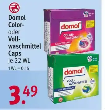 Rossmann Domol color- oder vollwaschmittel caps Angebot