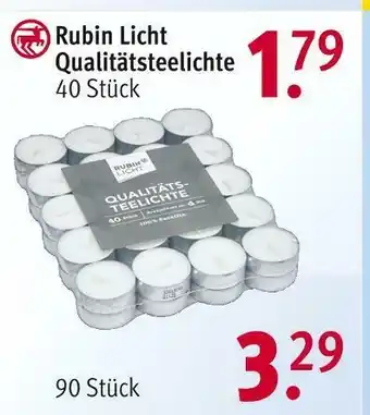 Rossmann Rubin licht qualitätsteelichte Angebot