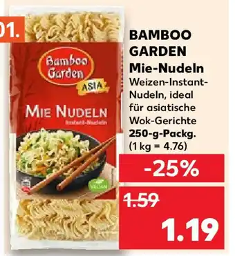 Kaufland BAMBOO GARDEN Mie-Nudeln 250-g-Packg. Angebot