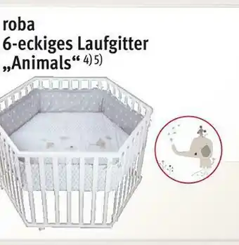 Rossmann Roba 6-eckiges laufgitter „animals“ Angebot