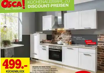 Osca Möbel Küchenblock menke matrix Angebot