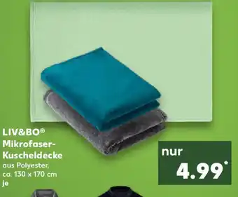 Kaufland LIV&BO Mikrofaser-Kuscheldecke Angebot