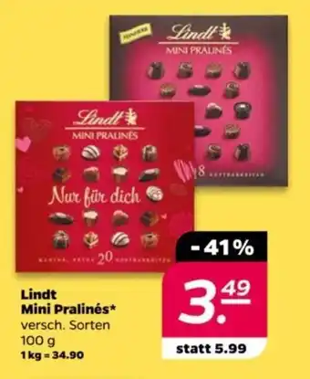 NETTO Lindt Mini Pralinés 100 g Angebot