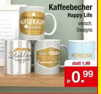 Zimmermann Happy life kaffeebecher Angebot