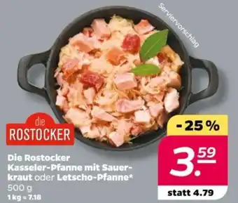 NETTO Die Rostocker Kasseler-Pfanne mit Sauer-kraut oder Letscho-Pfanne 500 g Angebot