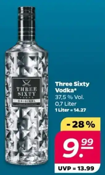 NETTO Three Sixty Vodka 0,7 Liter Angebot