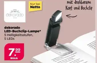 NETTO dekorado LED-Buchclip-Lampe Angebot