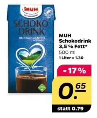 NETTO MUH Schokodrink 3,5 % Fett 500 ml Angebot