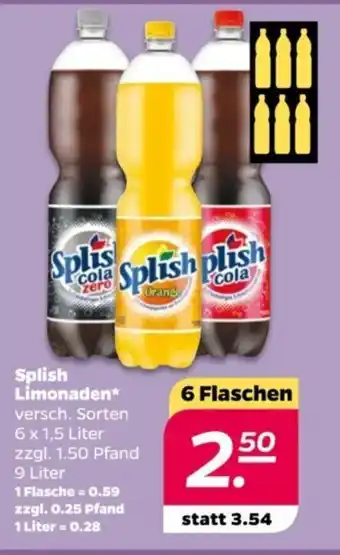 NETTO Splish Limonaden 9 Liter Angebot