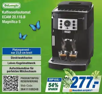 Expert Bening DeLonghi Kaffeevollautomat ECAM 20.116.B Magnifica S Angebot