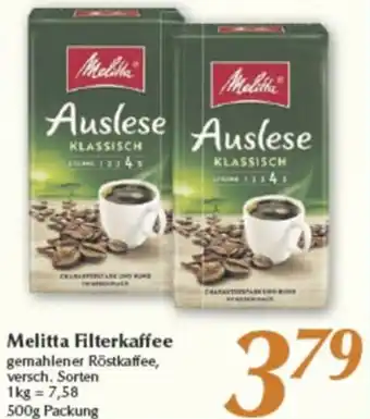 inkoop Melitta Filterkaffee 500g Packung Angebot