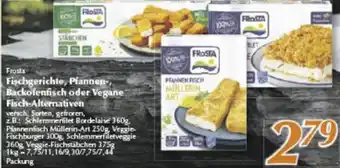 inkoop Frosta Fischgerichte, Pfannen, Backofenfisch oder Vegane Fisch-Alternativen Angebot