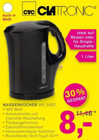 KODi CLATRONIC WASSERKOCHER WK 3462 Angebot