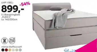 Mömax Boxspringbett „FLEXI II" Angebot