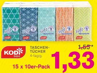 KODi TASCHENTÜCHER 15 x 10er-Pack Angebot