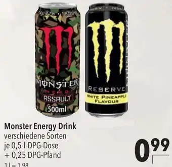 CITTI Markt Monster Energy Drink 0,5 L DPG Dose Angebot