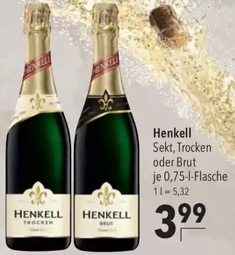 CITTI Markt Henkell Sekt 0,75 L Flasche Angebot