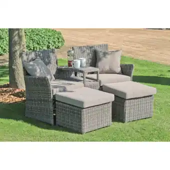 Netto Marken-Discount Garden pleasure doppelsessel-set calgary, 3-tlg Angebot