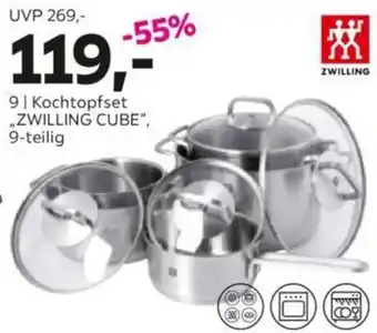 Mömax Kochtopfset ,,ZWILLING CUBE", 9-teilig Angebot